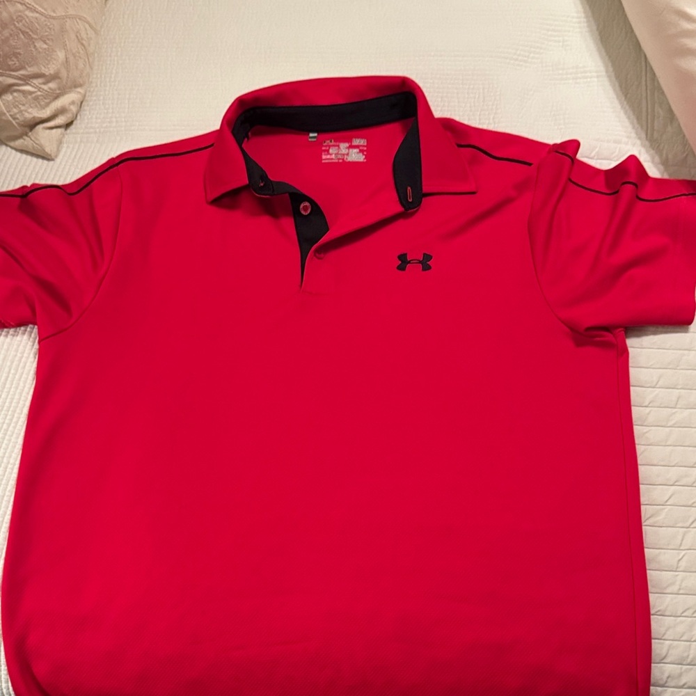 Under Armour Men's Bold Red Polo